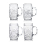 Set 4 Vasos Cerveceros Vikings 480cc