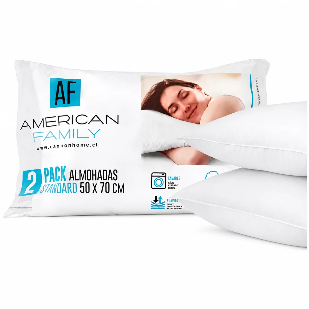 image Almohada American Family Cannon - Pack X2 - Imagen 1