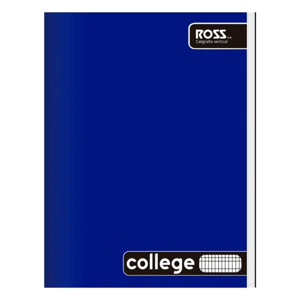 Cuaderno Ross College Liso - Caligrafía Vertical - 80 Hojas - Pack x 10