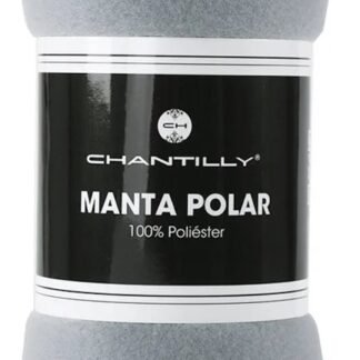 Manta Polar Chantilly Lisa Gris Plata