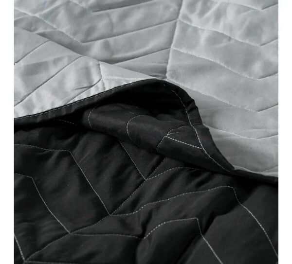 Quilt American Family Bicolor Grafito - Imagen 2