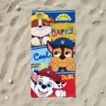 Toalla de Playa Paw Patrol Happy Cool Dude 68x137 cm
