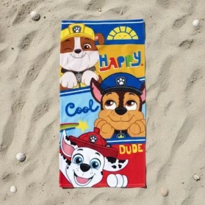 Toalla de Playa Paw Patrol Happy Cool Dude 68x137 cm