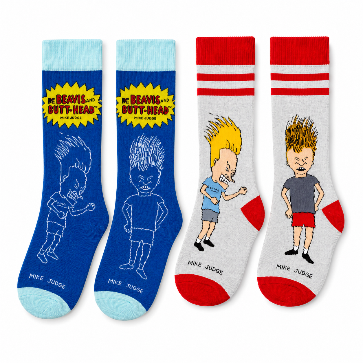 calceta-BBH Calcetines Largos Pack 2 Beavis and Butt-Head - Imagen 1