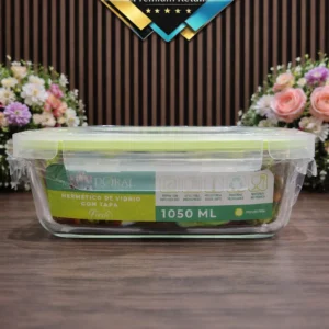 Hermético de Vidrio DORAL Fresh 1050 ml con Tapa – Contenedor Hermético
