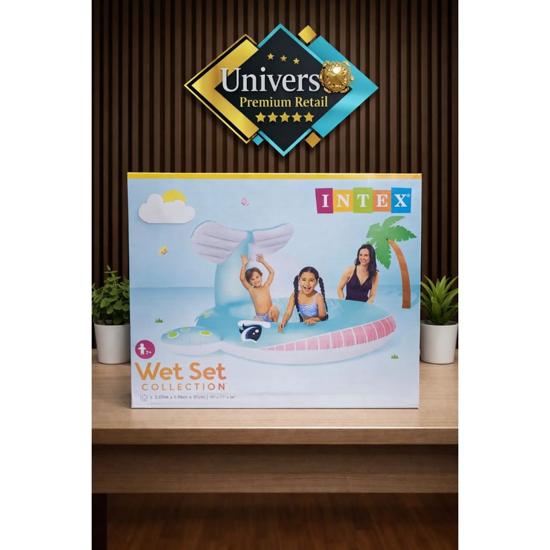 piscina-ballena Piscina Inflable Infantil Intex – Forma de Ballena (Wet Set Collection) - Imagen 1