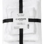 Set de 6 Toallas Cannon Home – 100% Algodón / Blanco Liso