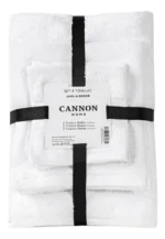 Set de 6 Toallas Cannon Home – 100% Algodón / Blanco Liso
