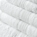 Set de 6 Toallas Cannon Home – 100% Algodón / Blanco Liso - Imagen 3