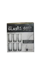 Set 6 Vasos Doral Glasgow 300 ml – Vidrio de Alta Resistencia, Modelo Jazz - Imagen 2