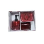 Set de Baño Chantilly 3 Piezas Color rojo
