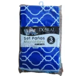 Set de Paños de Microfibra Doral 3 Piezas – 40 x 48 cm