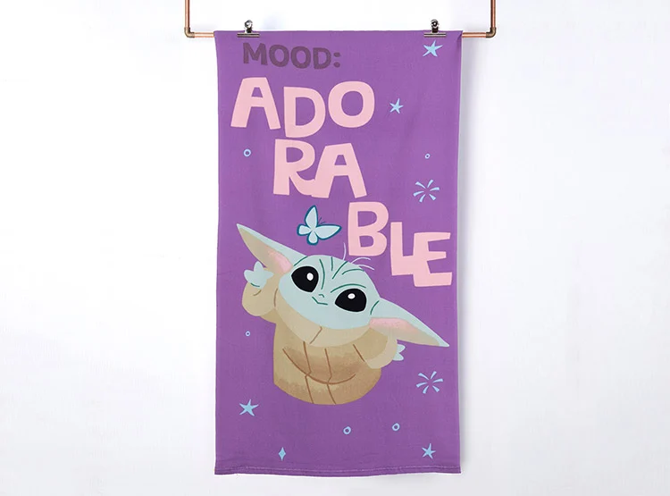 star wars adorable 1 Toalla de Playa con Bolso Star Wars Baby Yoda - Imagen 1