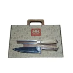 Set Parrillero B&B Kitchen – Tabla + Cuchillo + Tenedor