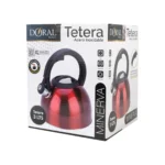 Tetera Doral Minerva 3 L – Acero Inoxidable con Mango Push Safe - Imagen 7