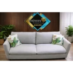 Sillón 3 Cuerpos Tapizado Beige Claro – Diseño Moderno Tamaño Grande