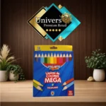 Lápices de Colores Mega Proarte Color + Sacapuntas – 13 Unidades (12 Colores)