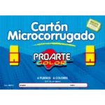 Pack x10 Cartón Microcorrugado Proarte – 6 Hojas + 6 Colores