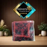 Frazada Térmica Campolindo Doral 2.5 Plazas Jacquard Doble Faz Rojo con Negro Floral - Imagen 2