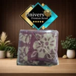 Frazada Térmica Campolindo Doral 2.5 Plazas Jacquard Doble Faz Rojo Vino Floral - Imagen 2