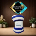 MANTA SOFTY DORAL COLOR  AZUL-BLANCO