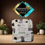 MANTA MUFFIN SHERPA DORAL STAMPADA COLOR  BLANCO CORAZON