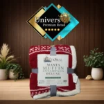 MANTA MUFFIN SHERPA DORAL STAMPADA COLOR ROJO