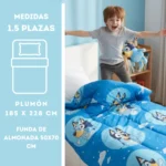 Plumon Infantil reversible 1.5 plazas -Bluey® - Imagen 2