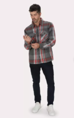 CHAQUETA OVERSHIRT FRANELA GANGSTER - Imagen 3