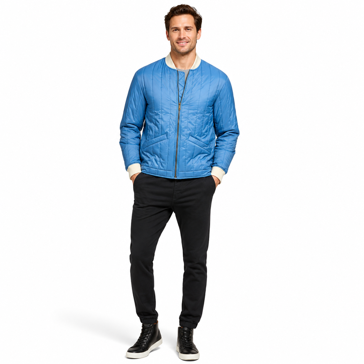 bomber azul Chaqueta Open Bottom Bomber - Dockers® - Imagen 1