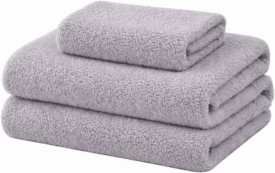 gris Juego de Sábanas Sherpa Extra Cálido Chantilly 2 plazas - Imagen 1