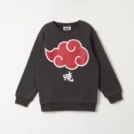 Poleron Niño Akatsuki Negro Naruto