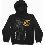 Poleron Gorro Niño Lineal Negro Naruto®