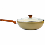 WOK ALESSANDRIA 30 cm VERDE OLIVA - DORAL KITCHEN ®