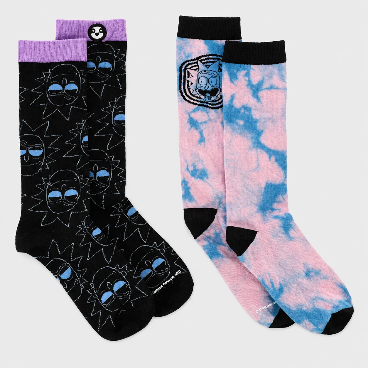calceta rickymorty moradas Calcetines Largos Pack 2 -Rick & Morty Multiverso - Imagen 1