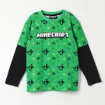 POLERA MANGA LARGA ALGODÓN NIÑO MINECRAFT®