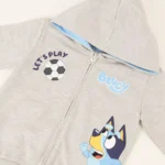 POLERON ABIERTO NIÑO PELOTA GRIS BLUEY® - Imagen 4