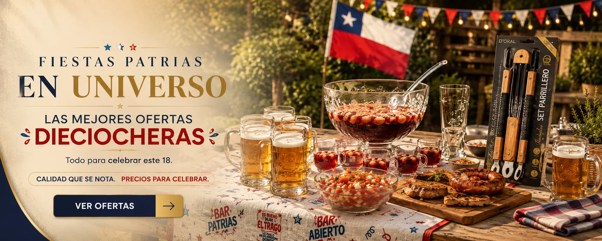 Ofertas de Fiestas Patrias en Universo Premium