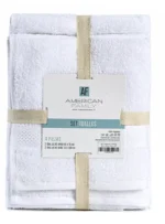 Set de 4 Toallas Blanco Algodón - American Family®