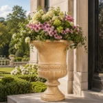 Maceta de Piedra Romana de 54cm Marfil Envejecido - The Home Depot®