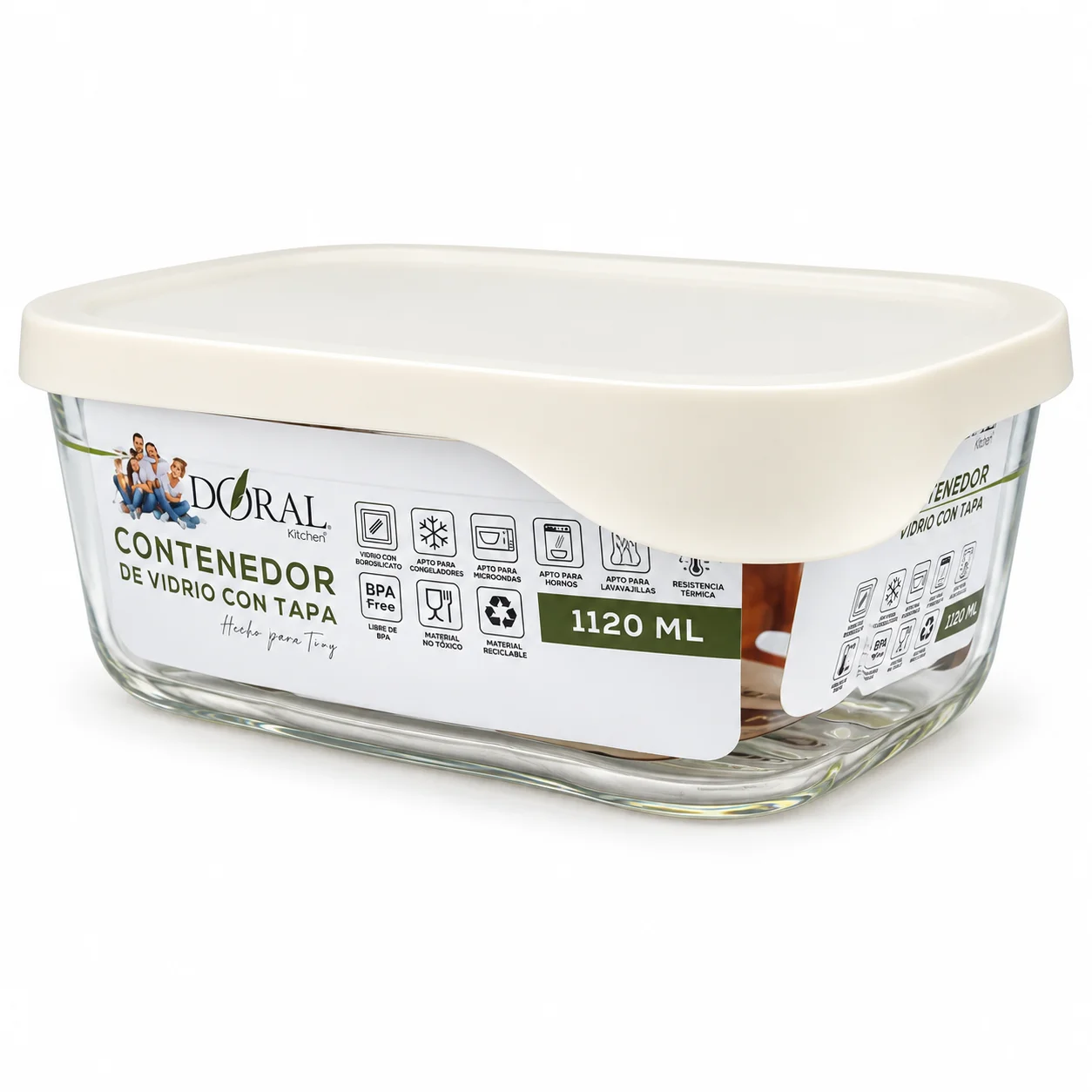 CONTENEDOR 1120 Contenedor de vidrio 1120 ml - DORAL® - Imagen 1