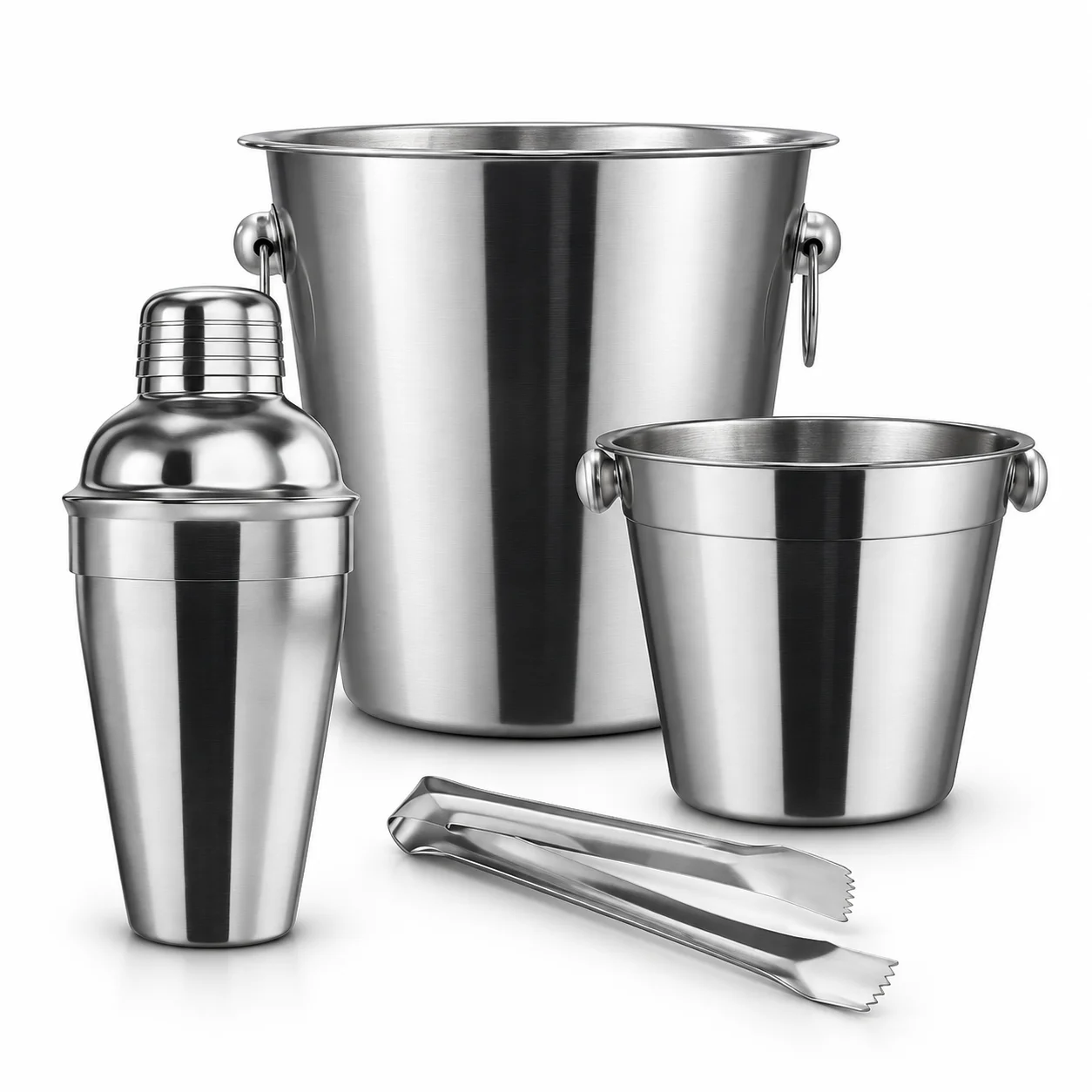 SET BAR CUINER 4P Set de Bar Acero 4 Piezas Cocktail- Cuiner® - Imagen 1
